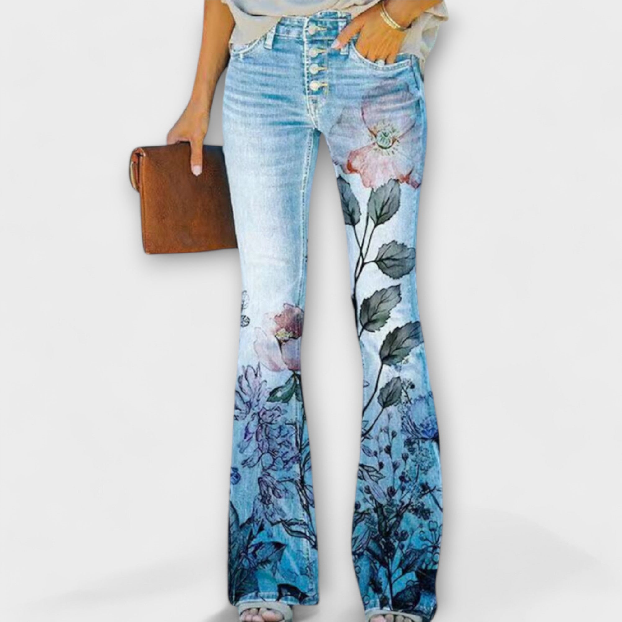 pantalon fleuri