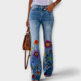 pantalon fleuri