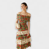 Harriet - Robe midi vibrante de mai