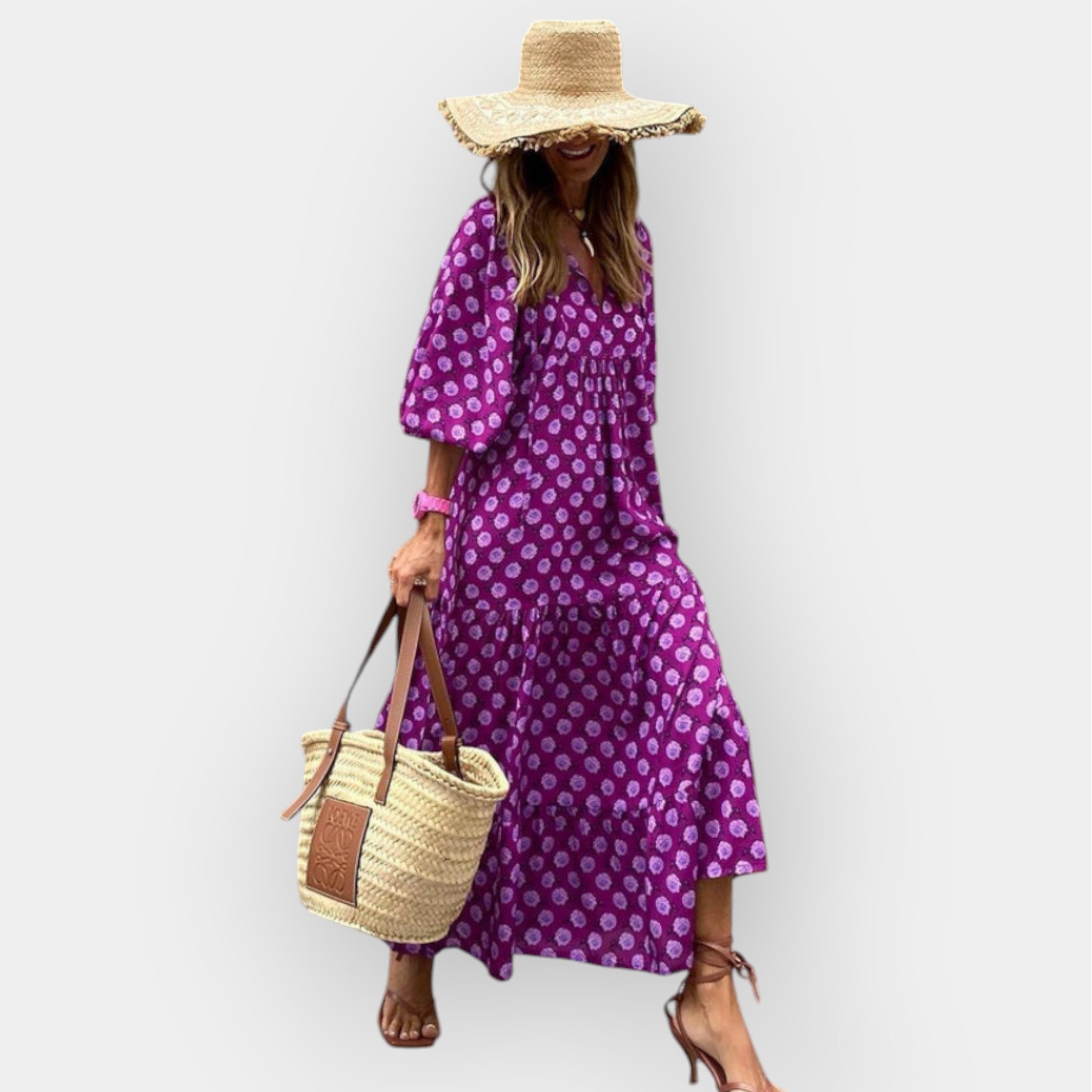 Robe à motifs floraux