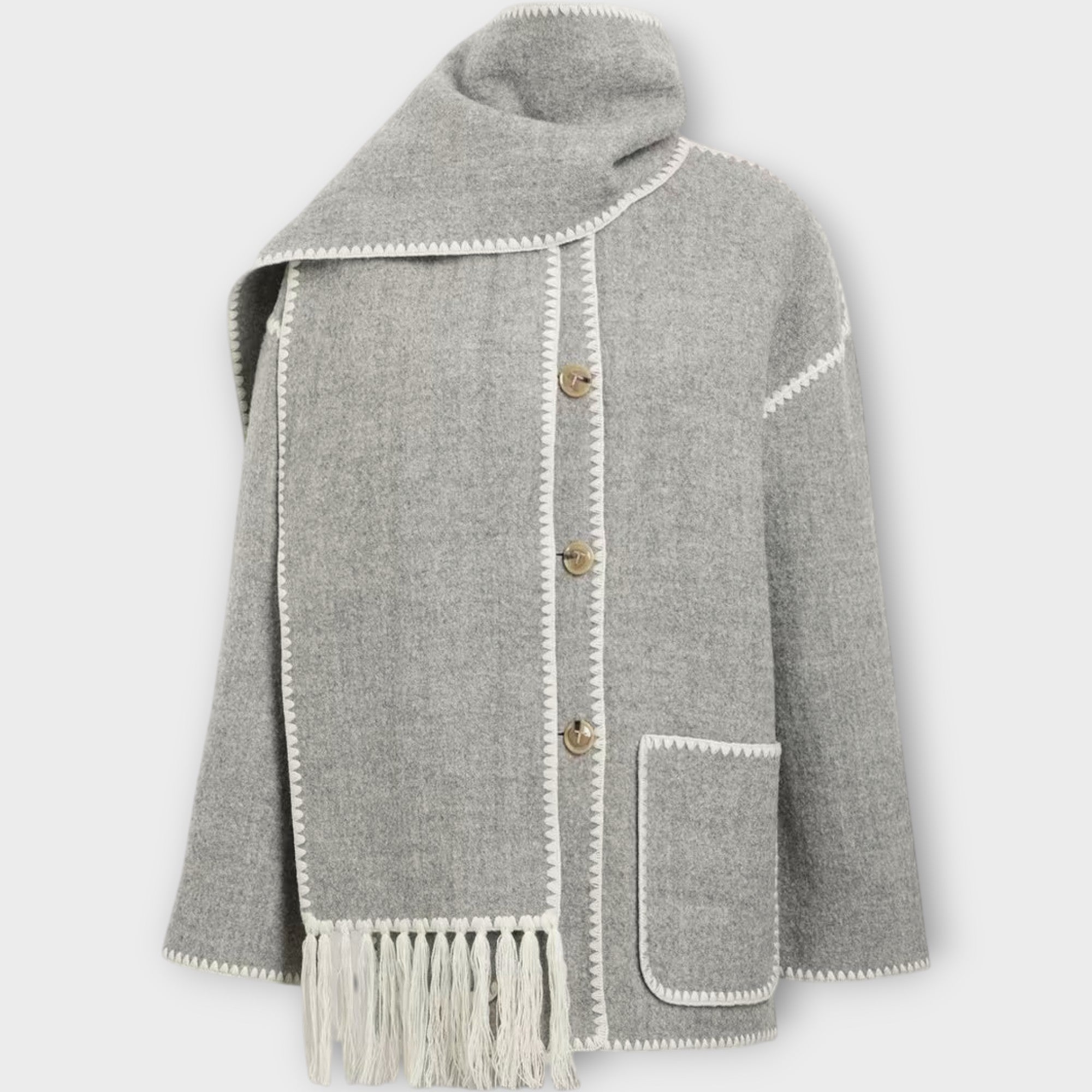 Alto – Veste élégante avec écharpe intégrée