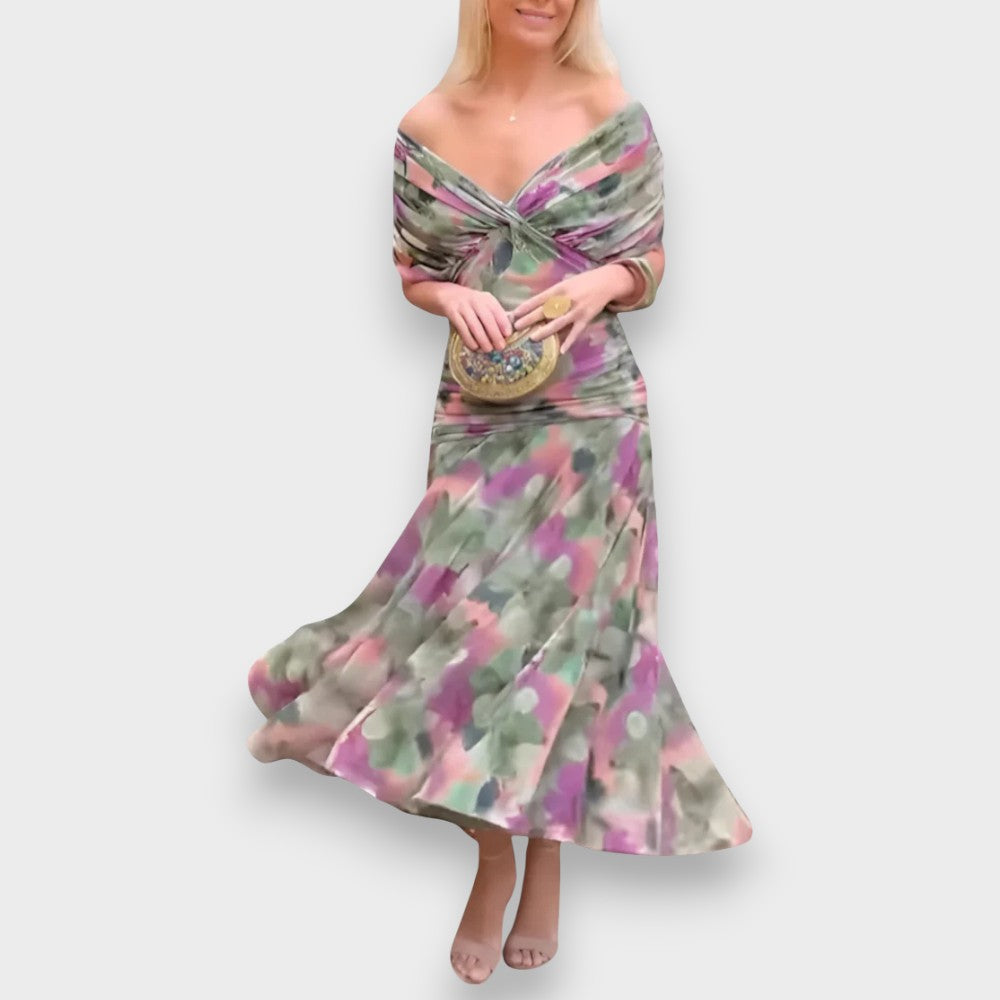 Malia | Robe élégante à col en V