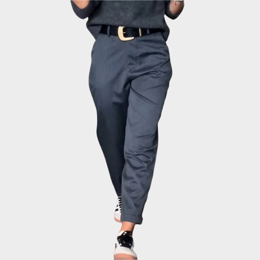 Pantalon élégant avec surpiqûres