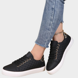 Modern Athletic Shoes with Details and Quilted Texture