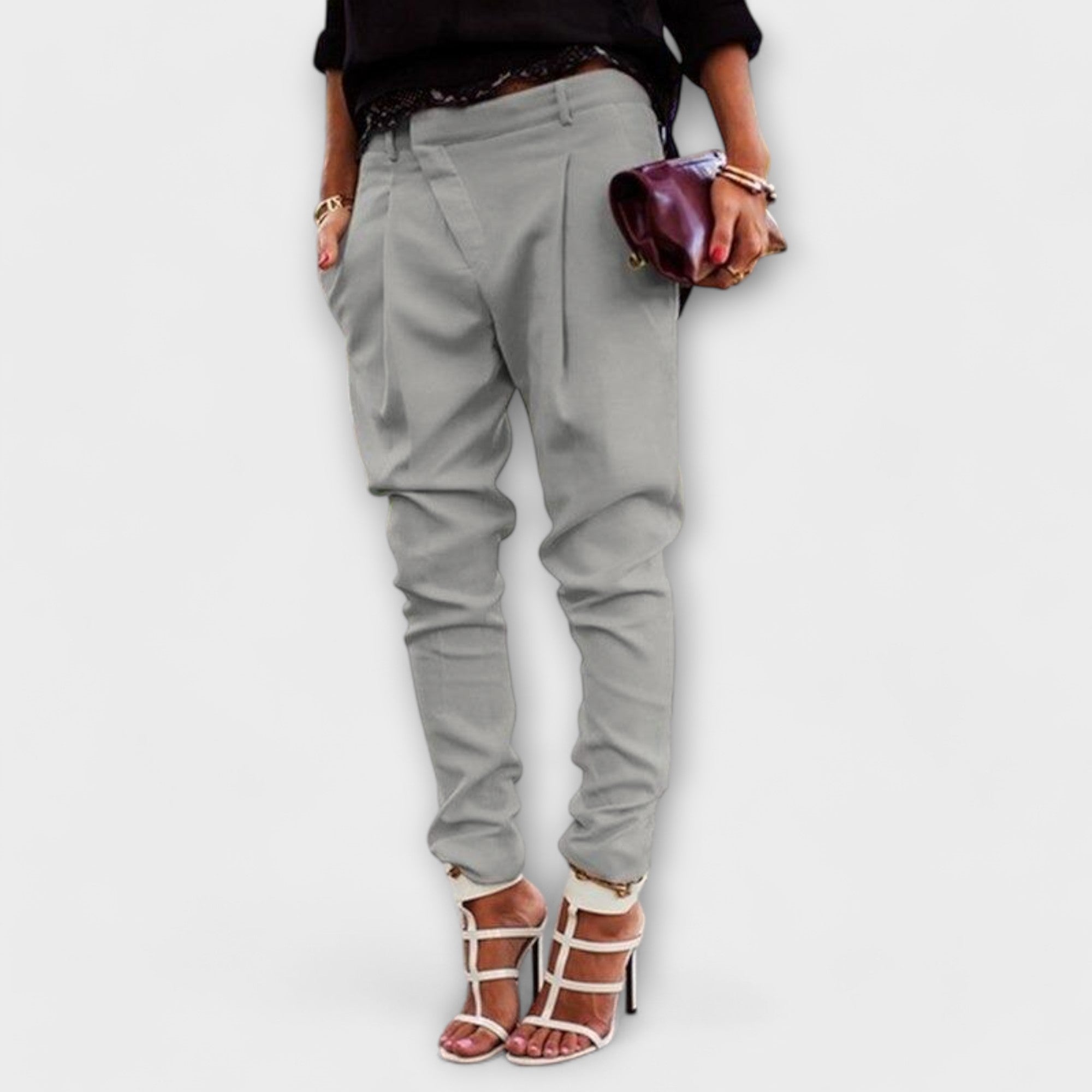 Pantalon taille haute
