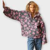 Kira – Pull en sherpa à motif marguerites