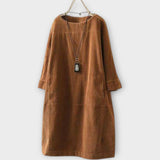 Robe rétro à la coupe décontractée 