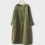 Robe rétro à la coupe décontractée 