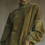 Muriel | Robe mini à manches longues avec franges