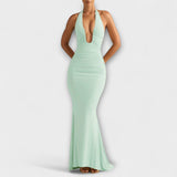 Aveline – Robe de gala dos nu à décolleté spectaculaire