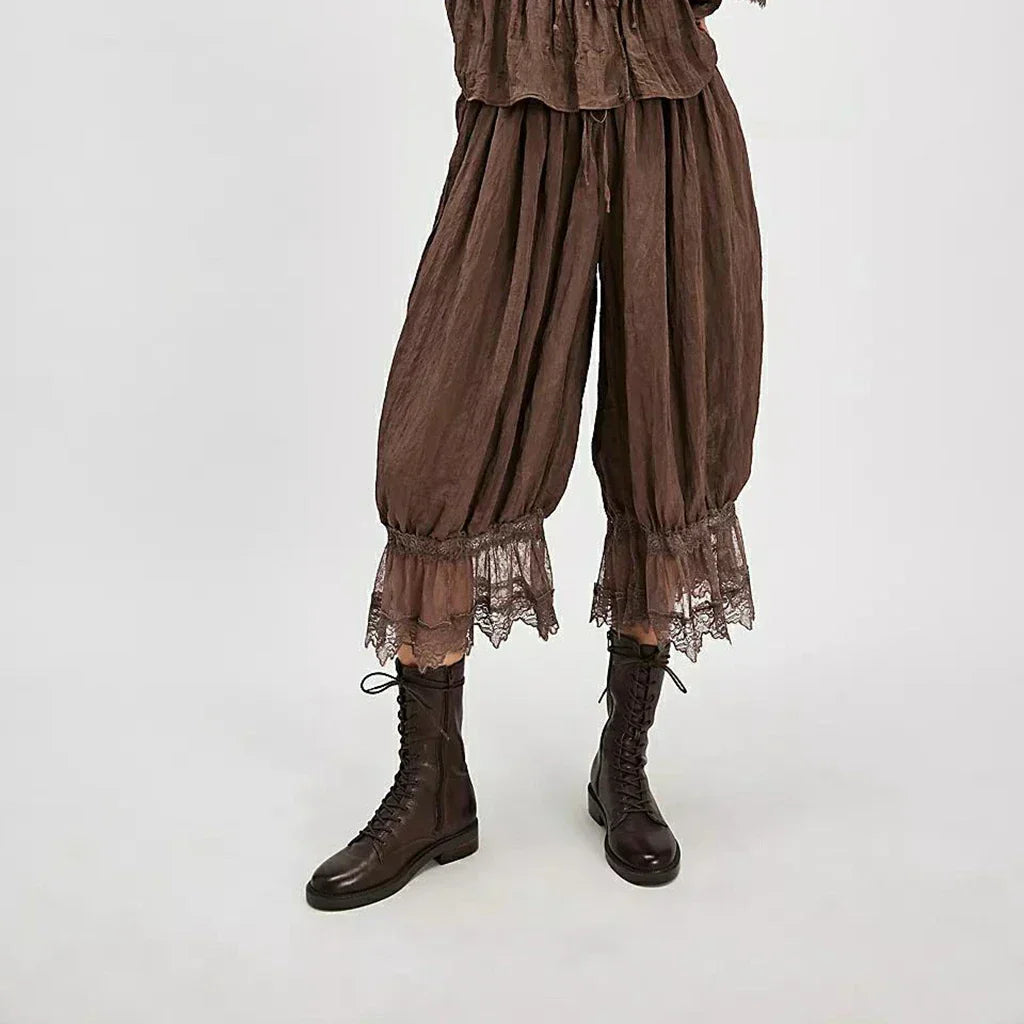 Pantalon bohème en dentelle