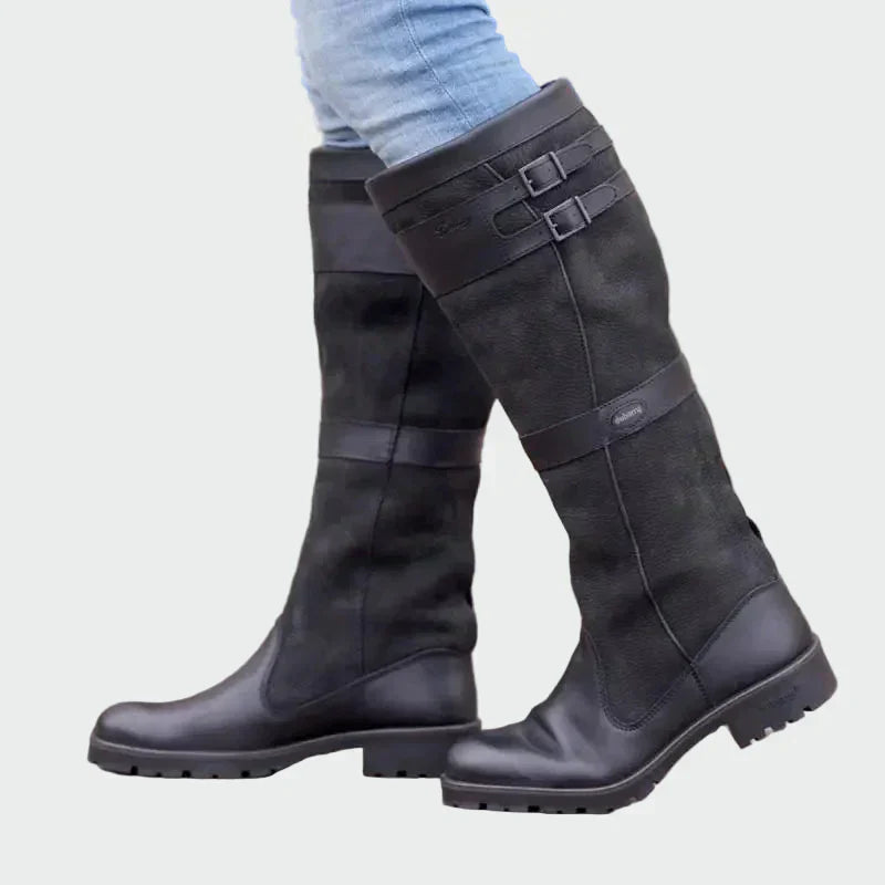 Bottes rétro en cuir