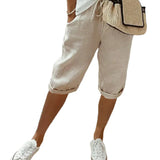 Pantalon élégant en lin pour femme