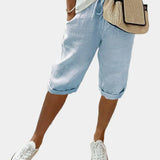 Pantalon élégant en lin pour femme