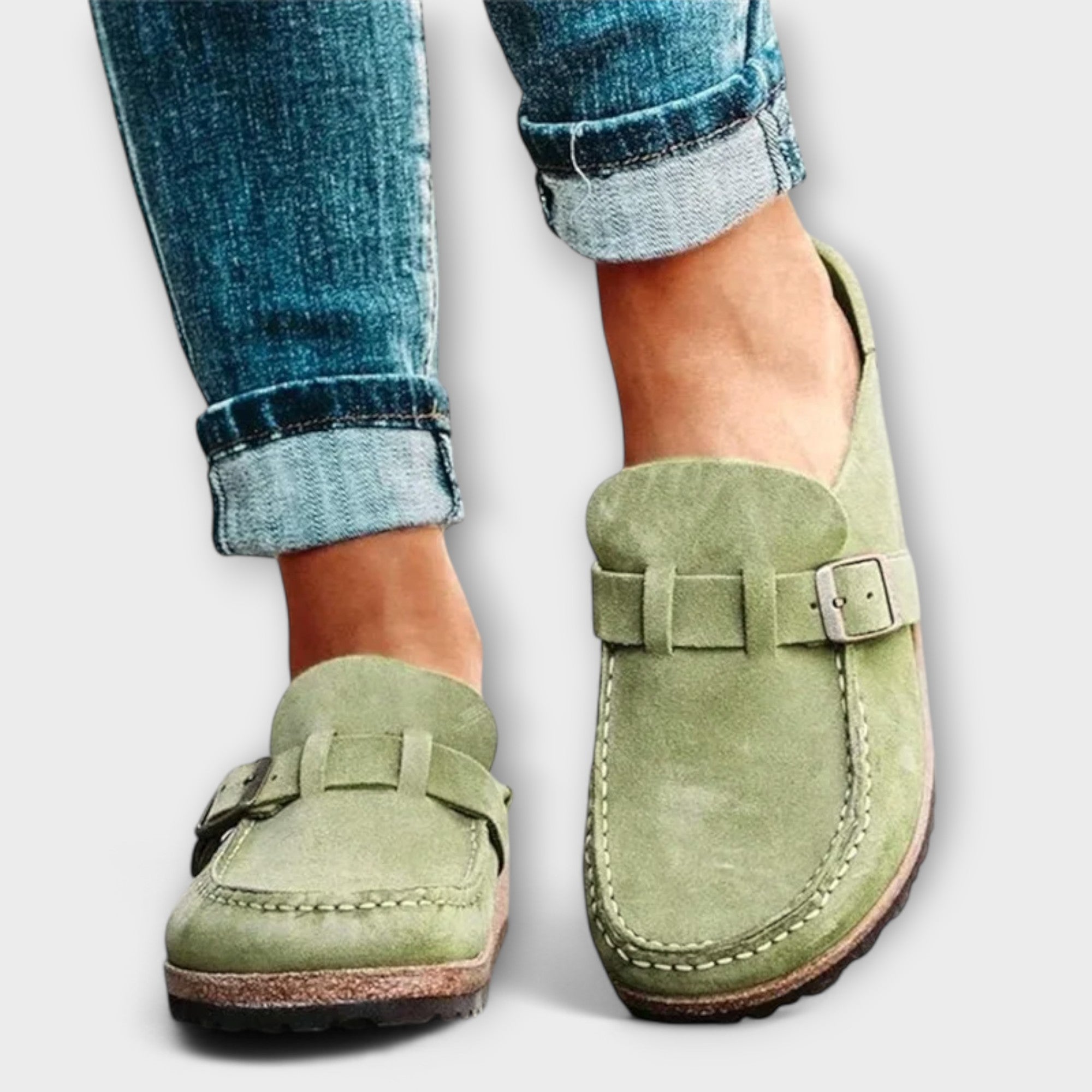 Mocassins orthopédiques pour femmes avec boucle décorative