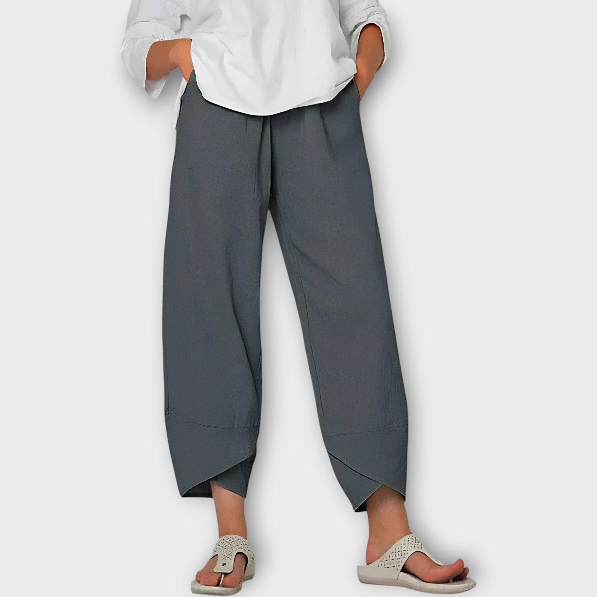 Pantalon élégant en lin