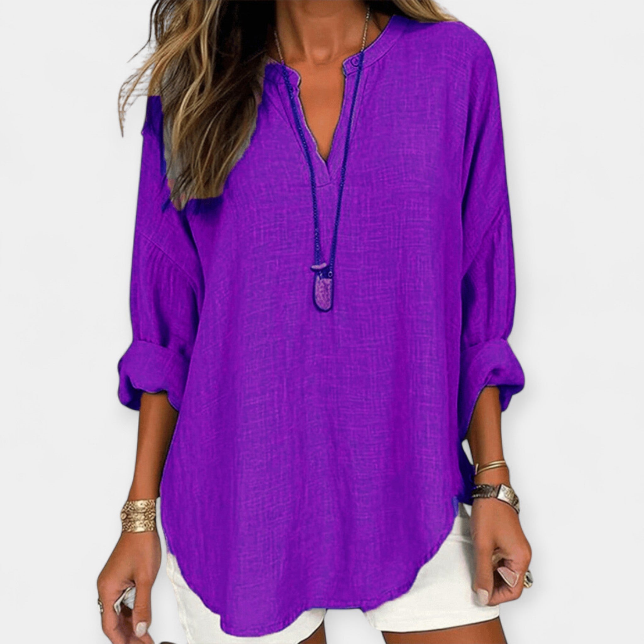 Blouse de plage en lin