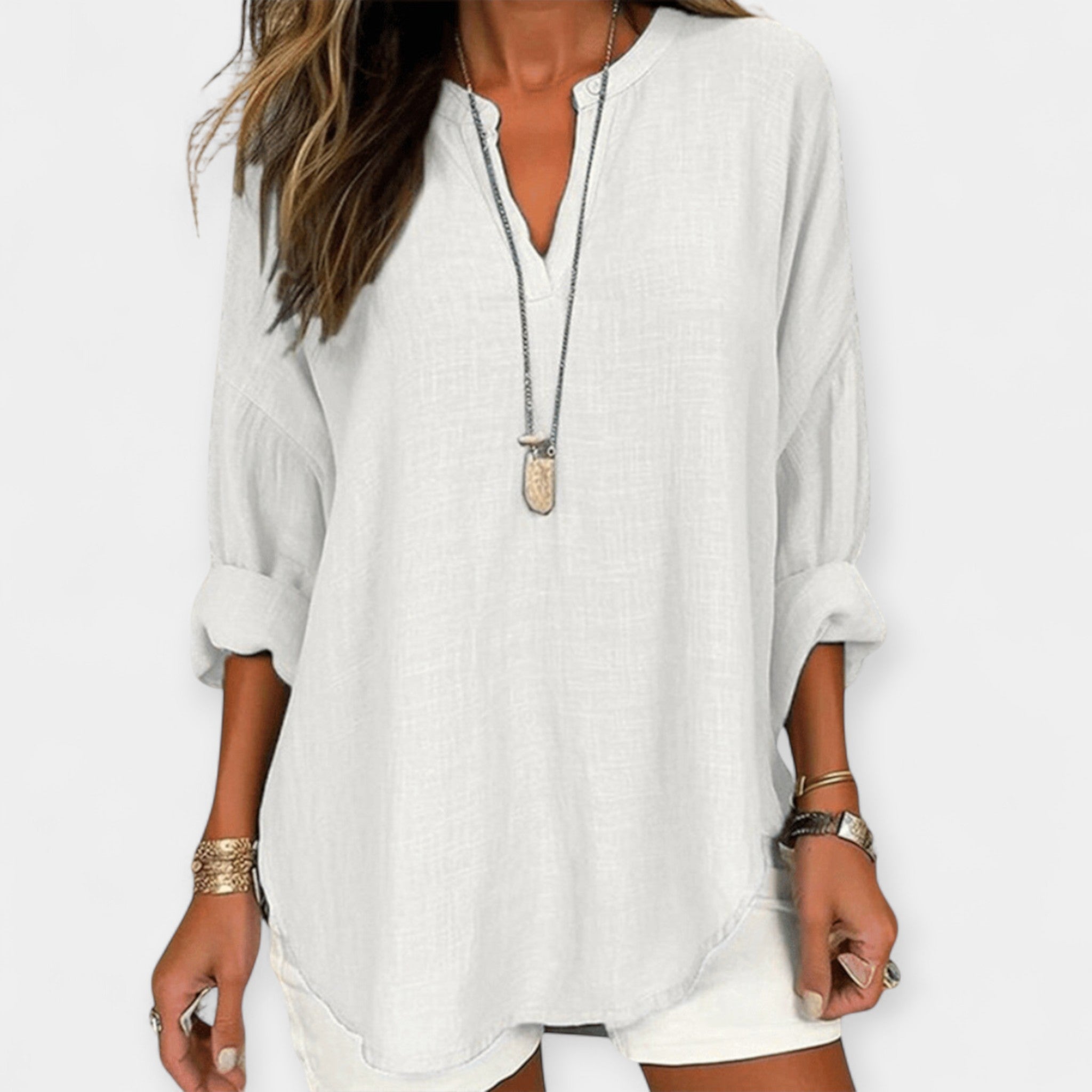 Blouse de plage en lin
