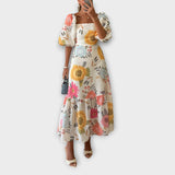 Florine – Robe romantique à manches bouffantes