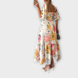 Florine – Robe romantique à manches bouffantes