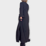 Robe maxi à col décontracté