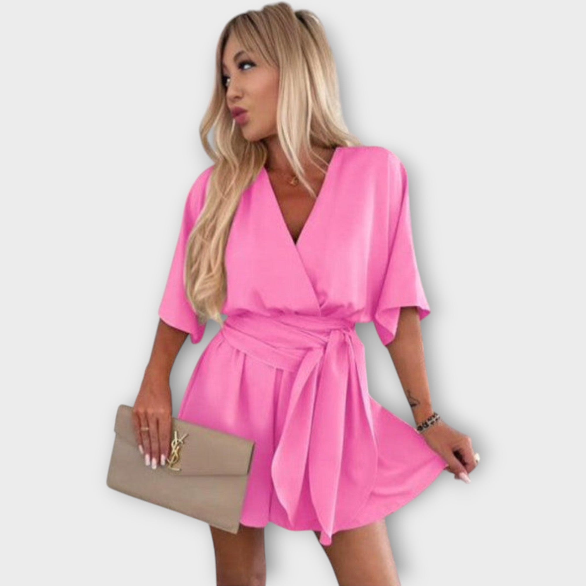 Soraya – Robe d’été aérienne à volants avec ceinture