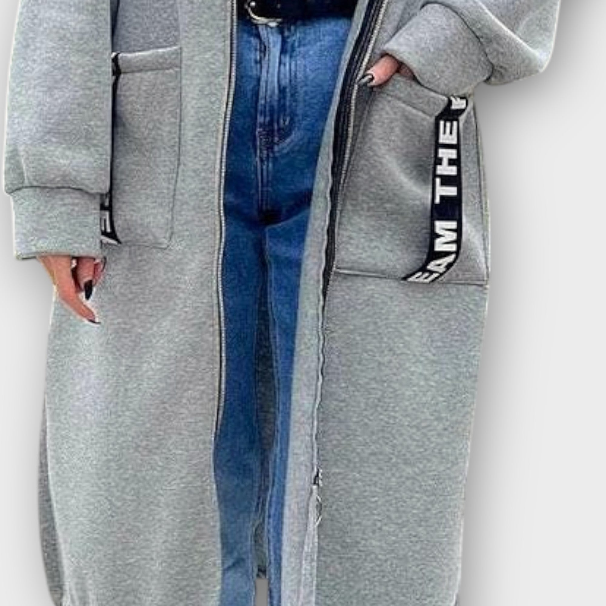 Urban – Manteau long à capuche au style urbain