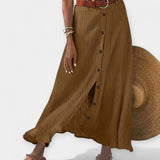 Jupe midi transparente fendue