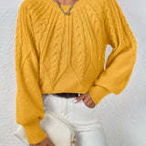 Pull Elsie - Classique en maille torsadée pour femme