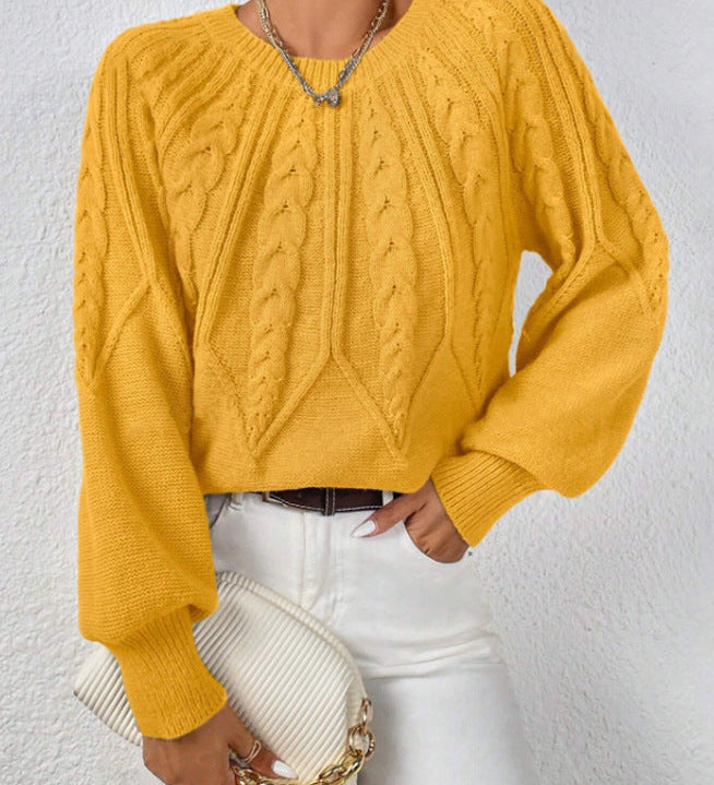 Pull Elsie - Classique en maille torsadée pour femme