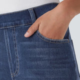 Pantalon taille haute élastique et confortable