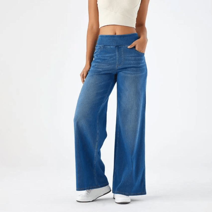 Pantalon confortable à taille élastique