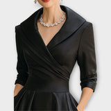 Celene – Robe midi élégante en satin