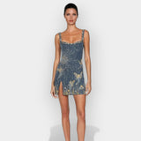 Vivette – Robe mini audacieuse à allure élégante