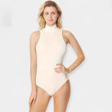 Body sans manches à col montant