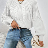 Pull Elsie - Classique en maille torsadée pour femme