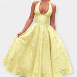 Celeste – Robe midi à dos nu et détail corset