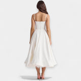 Robe midi en tulle et style