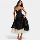 Robe midi en tulle et style