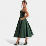 Robe midi en tulle et style