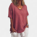 Summer V-Neck Blouse