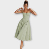 Gesine - Sleeveless Corset Midi Dress