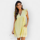 Robe d'été avec short intégré et poches