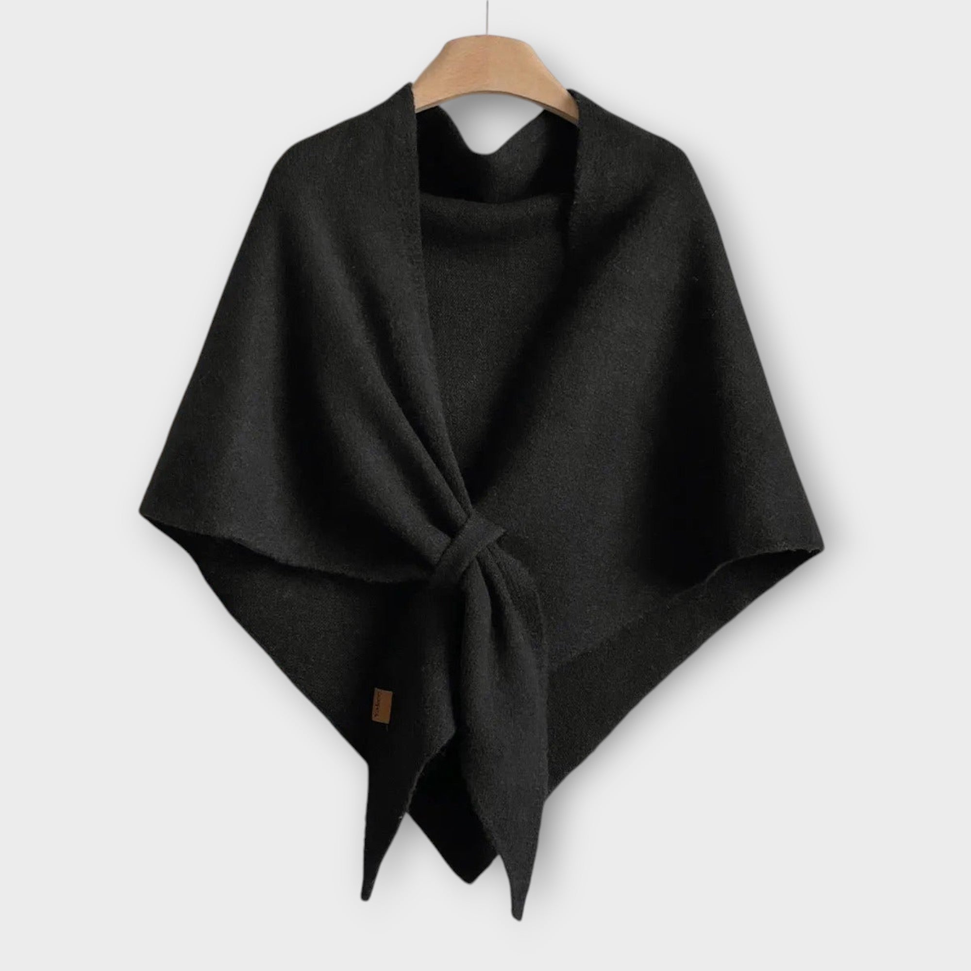 Châle douillet à nouer sur le devant