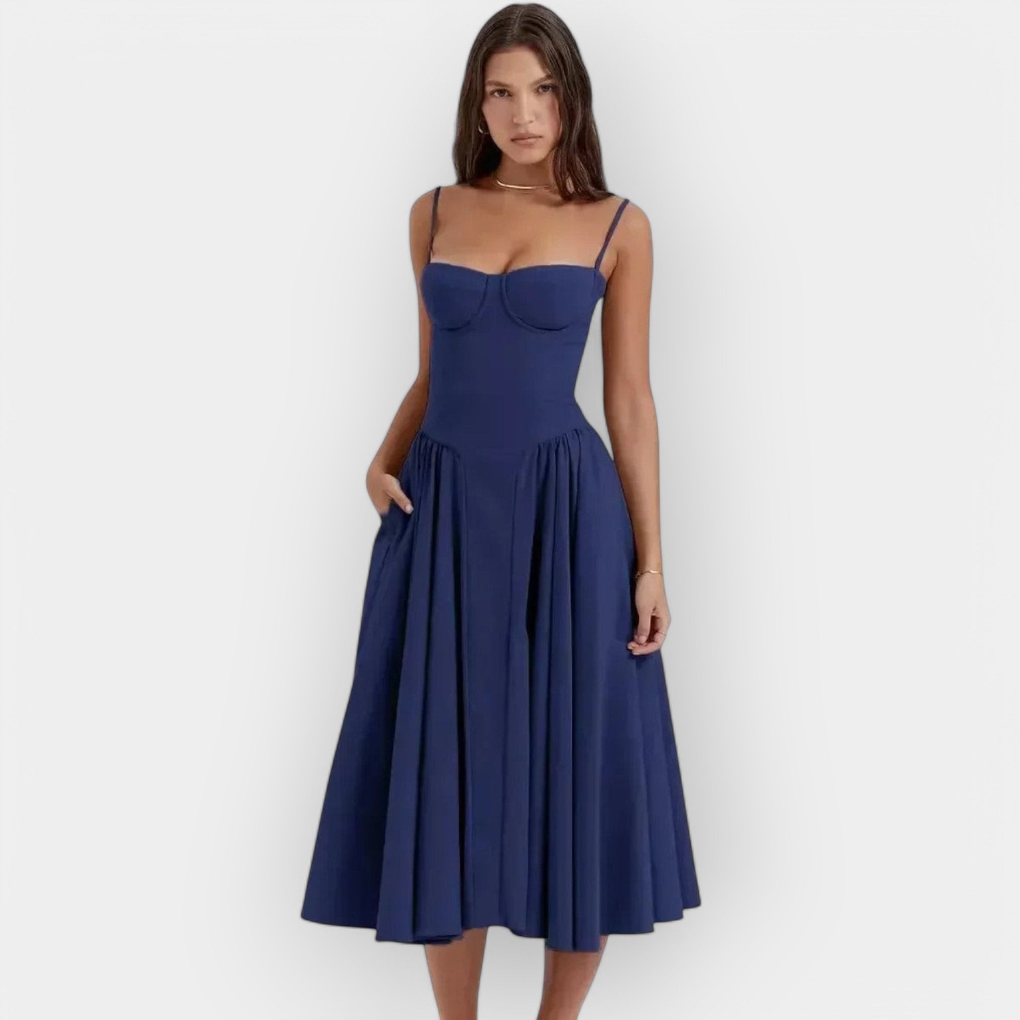 Soléa – Robe midi estivale élégante