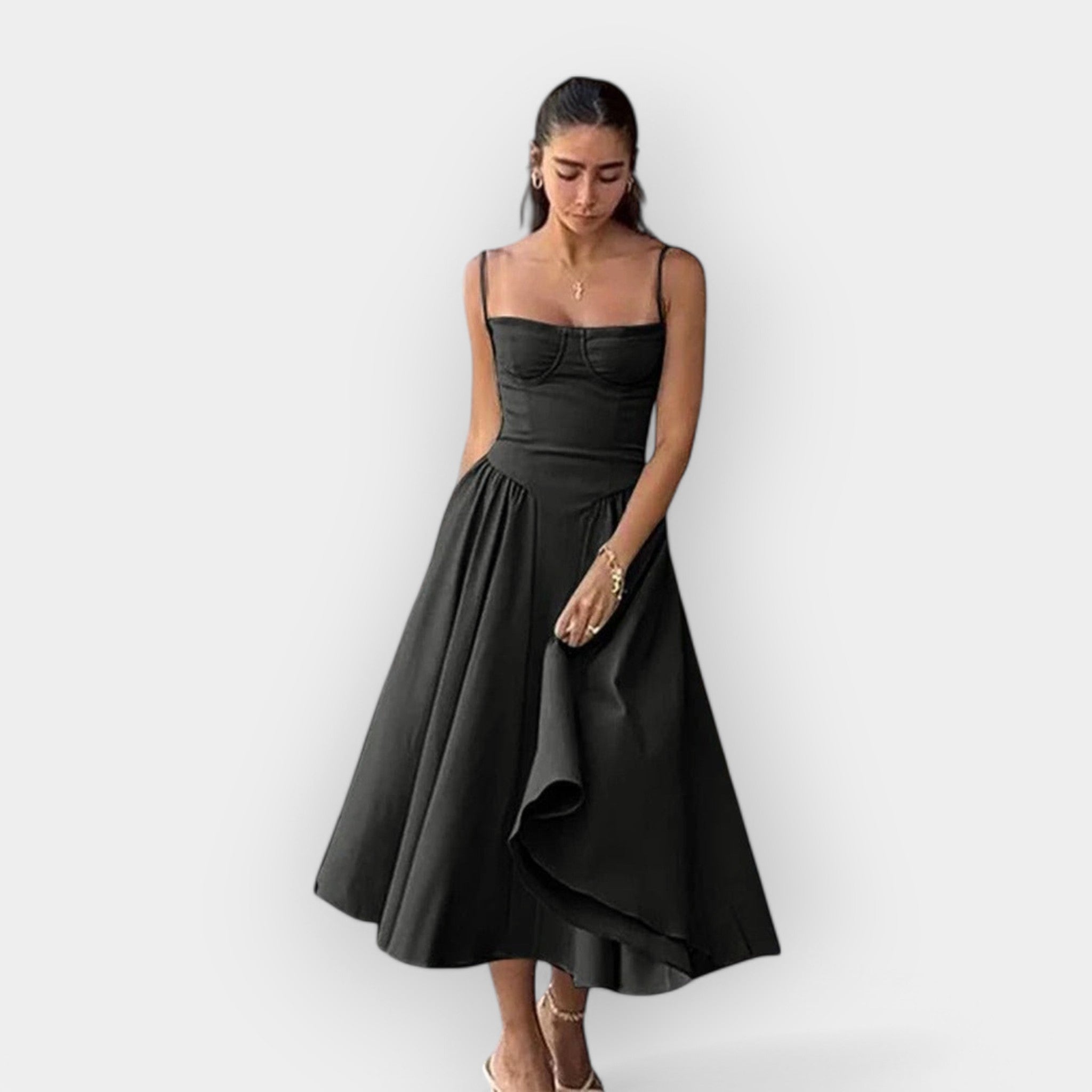 Soléa – Robe midi estivale élégante