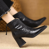 Rosalie™ | Bottines de luxe à talon moyen